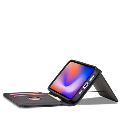 10. Magnetkartenhülle für iPhone 12 Pro Max Tasche Kartenetui Kartenhalter Schwarz