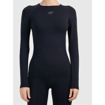 Nahtloses, schnelltrocknendes Thermo-Unterwäsche-Oberteil für Damen zum Skifahren – 4F Longsleeve 4FWAW26USEAF326-20S