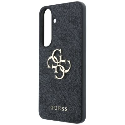 5. Guess Leder-Schutzhülle mit Metalllogo für Samsung Galaxy S26 FE – Schwarz