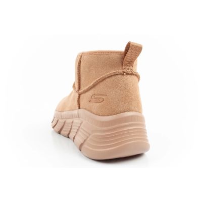 14. Skechers Damen Winterstiefel Isolierte Lederstiefeletten Braun