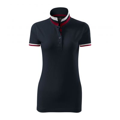 3. Malfini Collar Up W MLI-25777 dunkelblaues Poloshirt