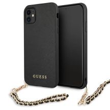 Guess Saffiano Chain Case für iPhone 11 6.1" / Xr - Schwarz