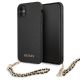 Guess Saffiano Chain Case für iPhone 11 6.1" / Xr - Schwarz
