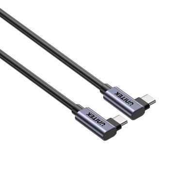 2. UNITEK USB-C-Kabel, abgewinkelt 90°/90° PD 100W Stecker/Stecker, 1 m