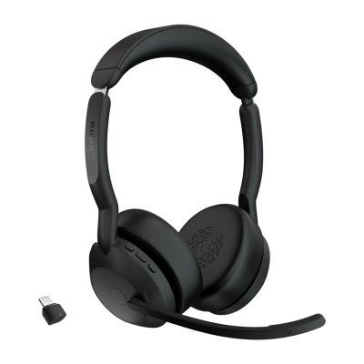 5. Jabra 25599-989-899 Kopfhörer/Headset Kabelloses Kopfband Bluetooth-Ladegerät für Büro/Callcenter Schwarz