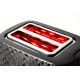 5. ELDOM TOSTER TO280C TOSTI 780 W, stufenlose Leistungsregelung, 7 Leistungsstufen, Schwarz