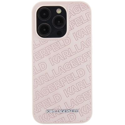 3. Karl Lagerfeld Quilted K Pattern Hülle für iPhone 15 Pro Max – Rosa