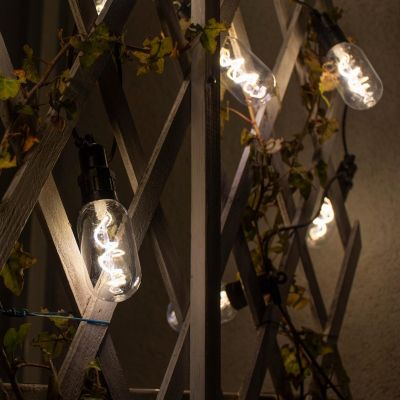 6. Party-Lichterkette für den Außenbereich, 12 Spiralen, 12 LED-Lampen, 6,3 m, 230 V