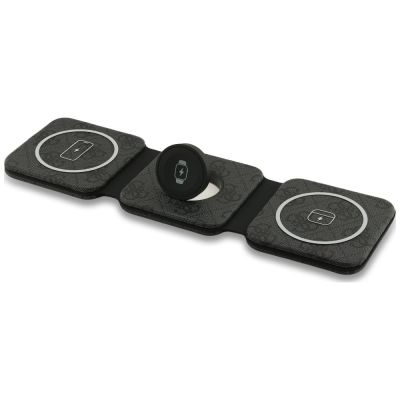 2. Guess 4G 3-in-1 15W MagSafe Kabelloses Ladegerät – Schwarz