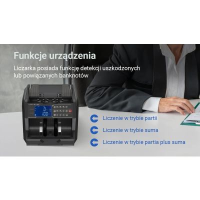 13. Extralink LockStar MG X-600 UV, IR professioneller Banknotenzähler