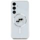 3. Karl Lagerfeld Button Case mit Karl & Choupette Logo-Print, MagSafe, Samsung Galaxy S25, Weiß