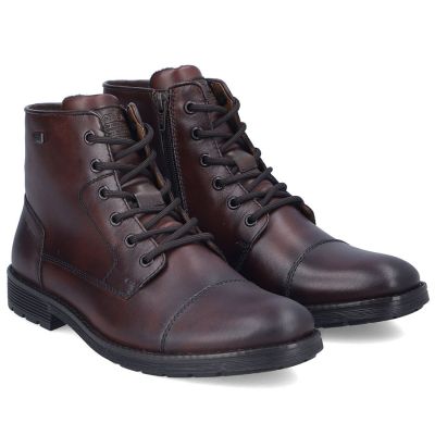 4. Rieker F4546-25 Herren-Ankle-Boots aus braunem Leder: bequem, wasserdicht, gefüttert.