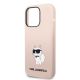 6. Karl Lagerfeld Choupette-Silikonhülle für iPhone 14 Pro Max – Rosa