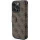 6. Guess 4G Metal Logo Hülle für iPhone 15 Pro – braun