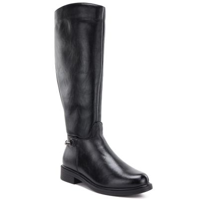 Damen-Lederstiefel, schwarz, Potocki JE19500