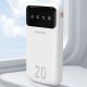 5. Dudao Powerbank mit hoher Kapazität und 4 integrierten Kabeln 20000mAh USB Typ C + Micro-USB + Lightning + USB-A (Eingang) - weiß (Dudao K6Pro+)