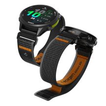 Spigen Athlex Air Armband für Garmin QuickFit 22 mm – Schwarz und Orange