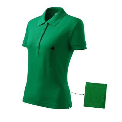 Malfini Cotton W MLI-21316 Grasgrünes Poloshirt