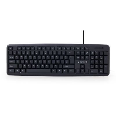 GEMBIRD KB-U-103 Tastatur (USB 2.0; (US); schwarz)
