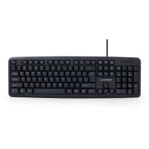 GEMBIRD KB-U-103 Tastatur (USB 2.0; (US); schwarz)