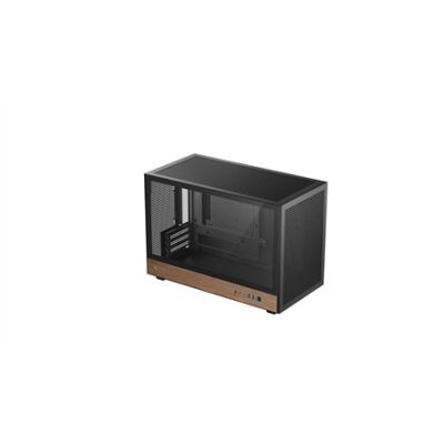 12. DeepCool CH260 WOOD Micro Tower Schwarz, Holz
