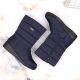 4. News W EVE436B marineblaue hohe Stiefeletten