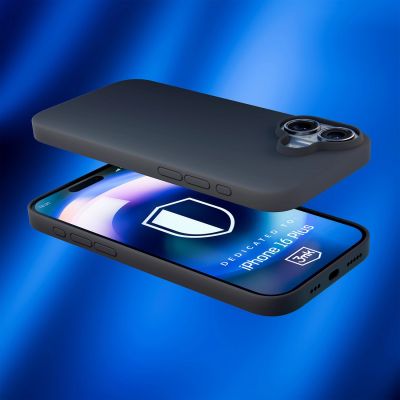 4. 3mk Hardy Silikon-MagCase für iPhone 16 Plus – Grau