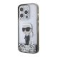 2. Karl Lagerfeld Liquid Glitter Ikonik Hülle für iPhone 15 Pro – transparent