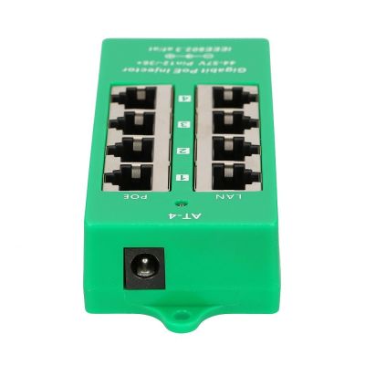 5. Extralink Gigabit PoE Injector 4 Port Active, 4 Gigabit 802.3at/af Ports, Modus A