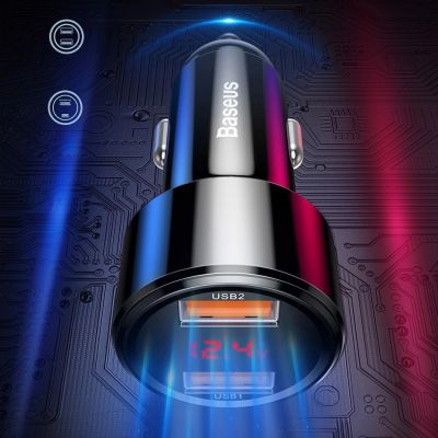 10. Baseus Magic Series PPS CCMLC20C-01 Autoladegerät 45 W USB-C PD / USB-A QC – Schwarz