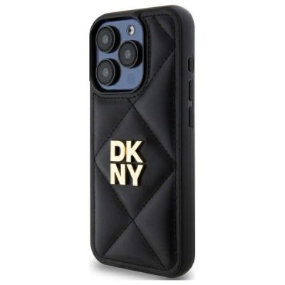 2. DKNY Quilted Stack Logo Hülle für iPhone 15 Pro Max – Schwarz