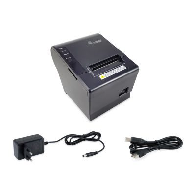 6. Ausgestattet mit einem 58-mm-USB/RJ11/Ethernet-Thermodrucker