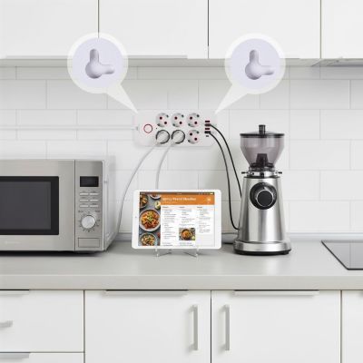 9. MACLEAN Steckdosenleiste, Verlängerungskabel mit 6 Steckdosen + 4 USB-Anschlüssen, 110–240 V Wechselstrom, 50/60 Hz, max. 2,1 A, 2500 W, 1,5 m, Weiß, MCE389W