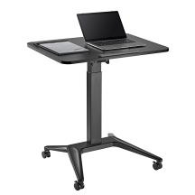 MACLEAN Mobiler Schreibtisch-Laptoptisch Schwarz MC-453B