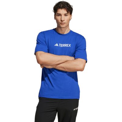 7. adidas Terrex Classic Logo T-Shirt für Herren, blau, JF9146