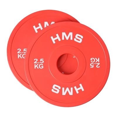 Olympische Hantelscheibe 2x2,5kg Rot HMS CBRS25