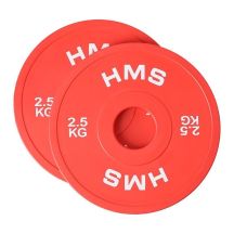 Olympische Hantelscheibe 2x2,5kg Rot HMS CBRS25