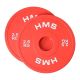 Olympische Hantelscheibe 2x2,5kg Rot HMS CBRS25