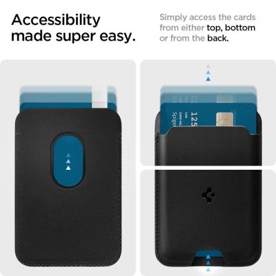 13. Spigen Valentinus magnetische Geldbörse mit MagSafe – schwarz