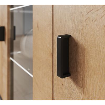 2. Kommode 120 cm SOHO S7 Lefkas Eiche + Schwarz