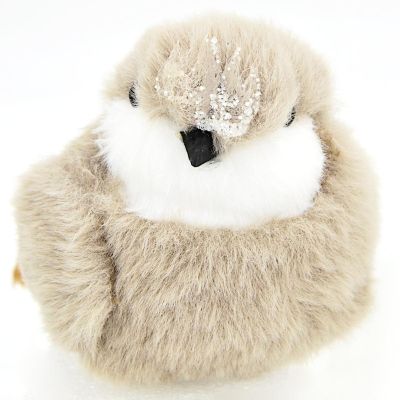 4. DEKORATIVER VOGEL MIT KLAMMER 14 CM