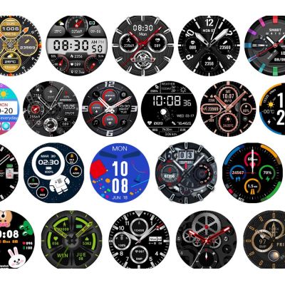 18. Rubicon RNCE88-1 Schwarze Smartwatch – Schwarzes Silikonarmband + Schwarzes Lederarmband