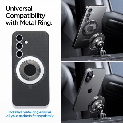 10. Spigen MFT13 MagSafe Autohalterung für Cockpit oder Lüftung - Silber