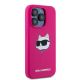 4. Karl Lagerfeld Silikon Choupette Head MagSafe Hülle für iPhone 15 Pro – Rosa
