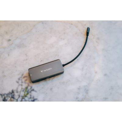 6. Verbatim 32157 USB 3.2 Gen 1 (3.1 Gen 1) Typ-C Hubs und Hubs 5000 Mbit/s Grau