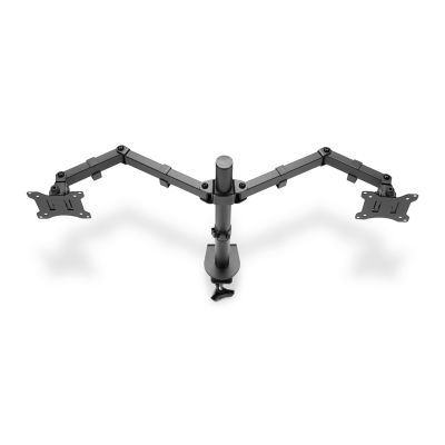 14. DIGITUS DOPPEL-TISCHHALTERUNG MIT KLEMME 2XLCD MAX. 32" MAX. BELASTUNG 2X 8KG NEIGBAR UND SCHWENKBAR SCHWARZ DA-90400