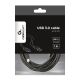 3. GEMBIRD CCP-USB3-AMCM-6 Kabel (USB 3.0 M - USB Typ CM; 1,8 m; schwarz)