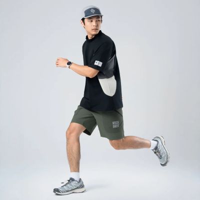 5. Rockbros YDDK015 Shorts mit Gürtel, Größe XXL – grün