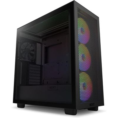 13. NZXT H7 FLOW RGB MIDI-TOWER-GEHÄUSE MIT FENSTER SCHWARZ (2024)