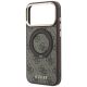 6. Guess Ring Stand 360 4G Classic Logo MagSafe Hülle für iPhone 18 Pro / 17 Pro - Braun